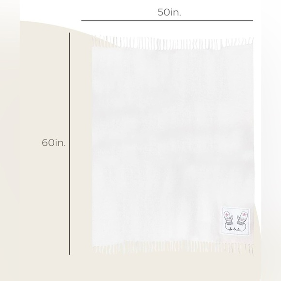 NWT RAE DUNN FAUX MOHAIR THROW BLANKET PATCH WINTER MITTENS CHRISTMAS FA LA LA - Picture 2 of 8